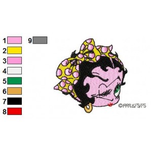 Betty Boop Embroidery Design 10